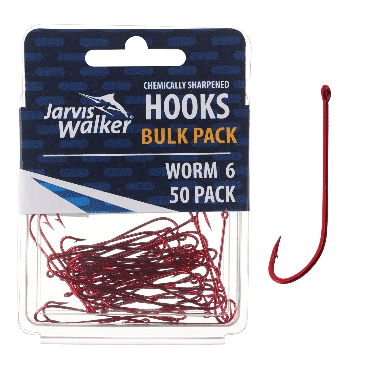 Jarvis Walker Long Shank Worm Hooks 25 pack