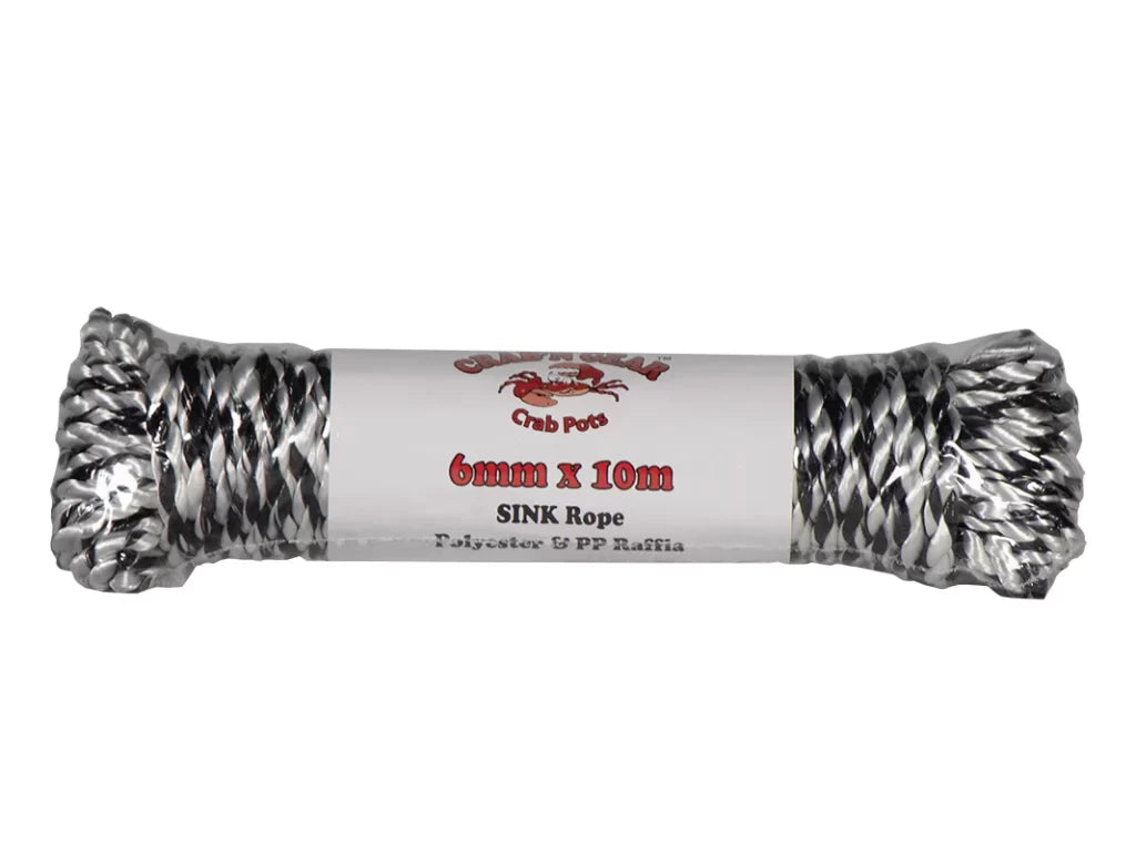 Crab'n Gear Crab Pot 6mm x 10m Sink Rope