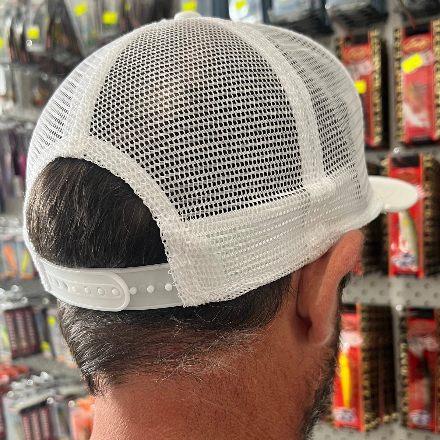 Lucky Craft USA White Flat Cap Hat